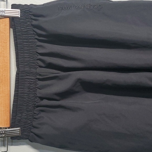 New Balance pants women's sz small S black elastic waist ankle zipper thin sheer - Picture 6 of 9